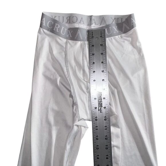 ACRUX White Performance Gear Tights Pants Sports Size M Athletic Men's Jogger - Picture 11 of 12